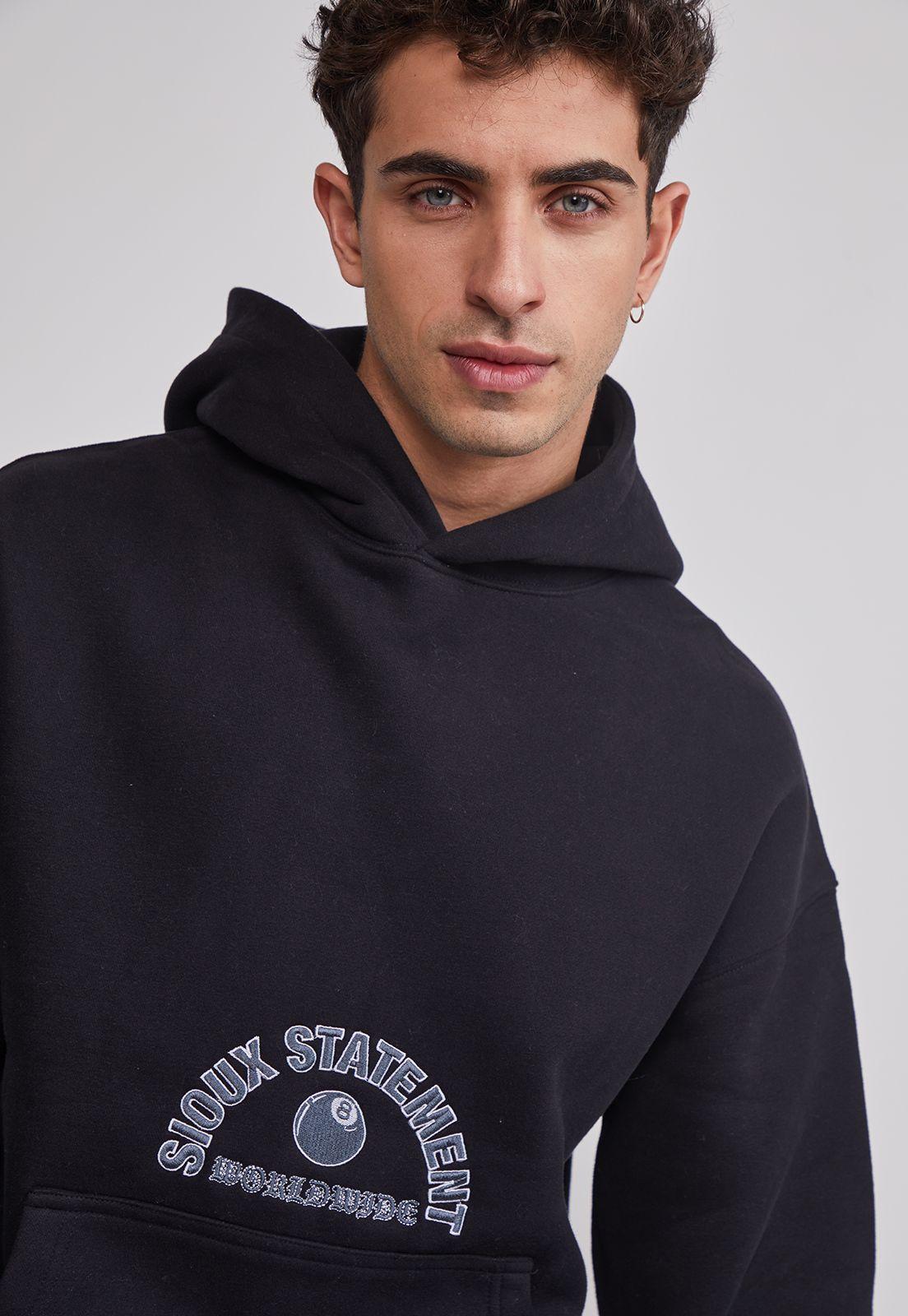 Polerón Hombre Animals Negro Sioux-3