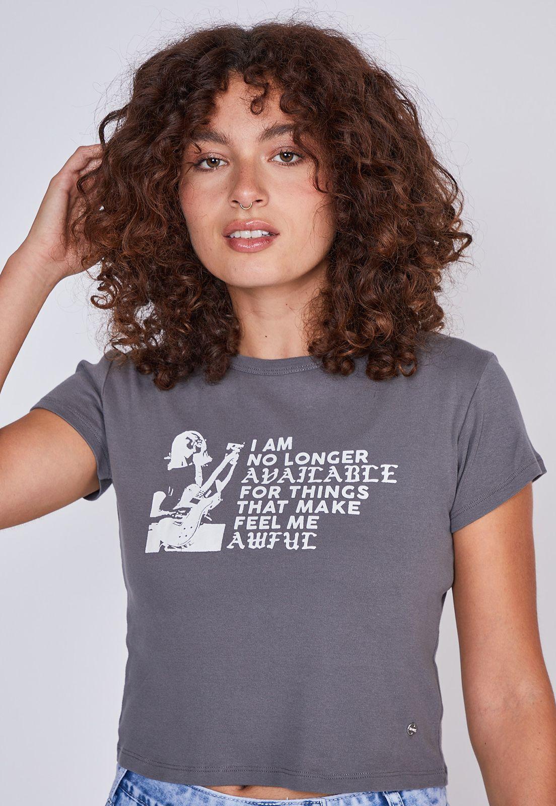 Polera Mujer Guitarrista Gris Sioux-1