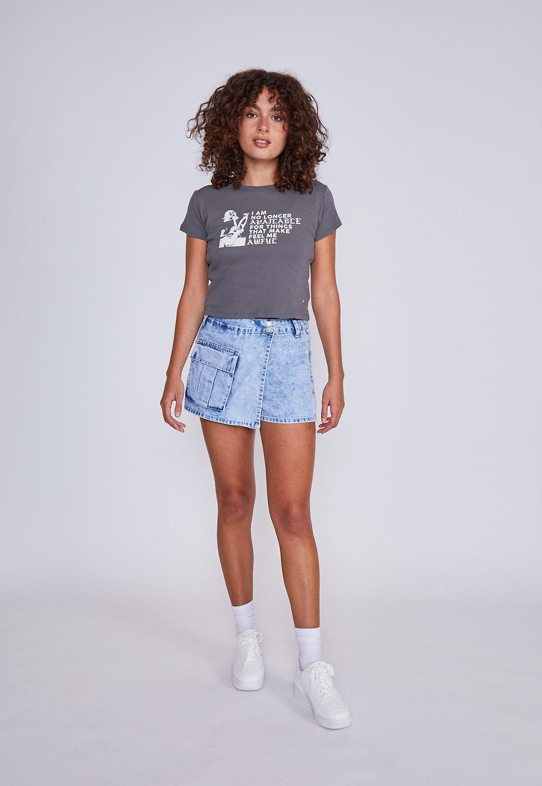 Polera Mujer Guitarrista Gris Sioux-3