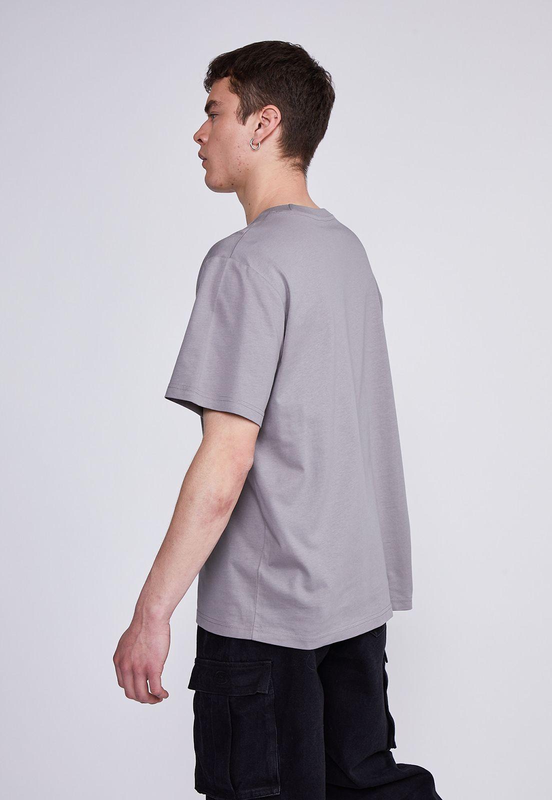 Polera Hombre Gris Cadena Letras Sioux-2