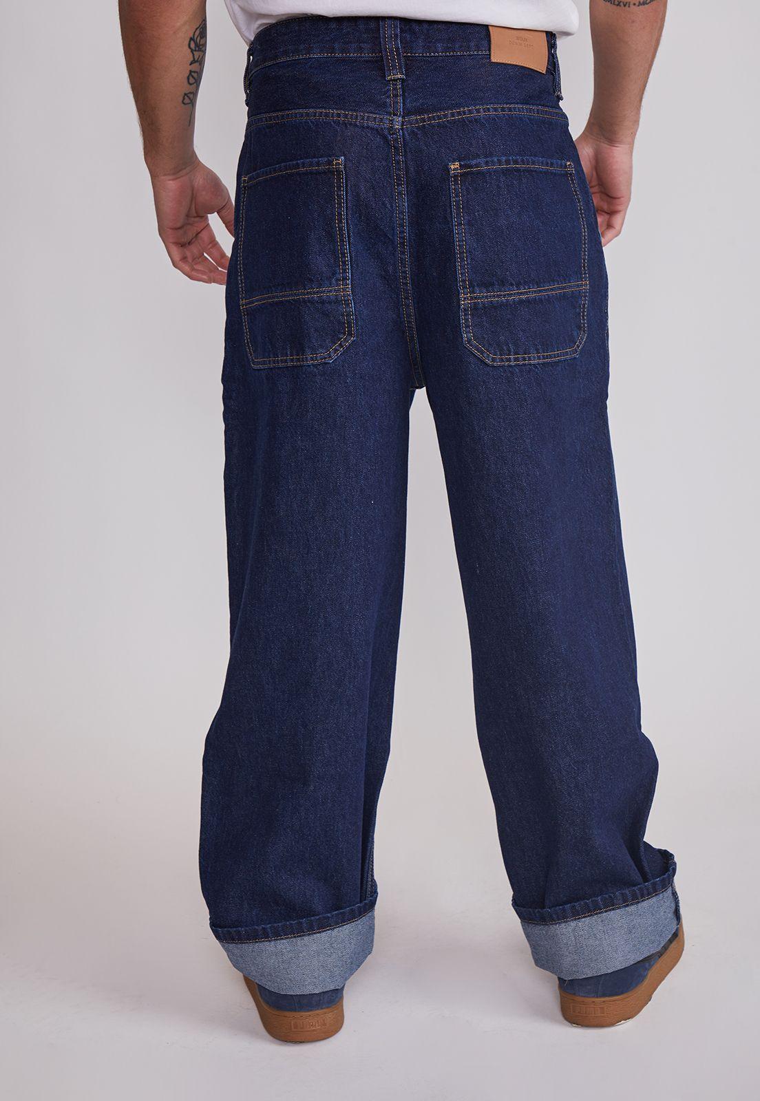Jeans Hombre Skate Fit Azul Sioux-0
