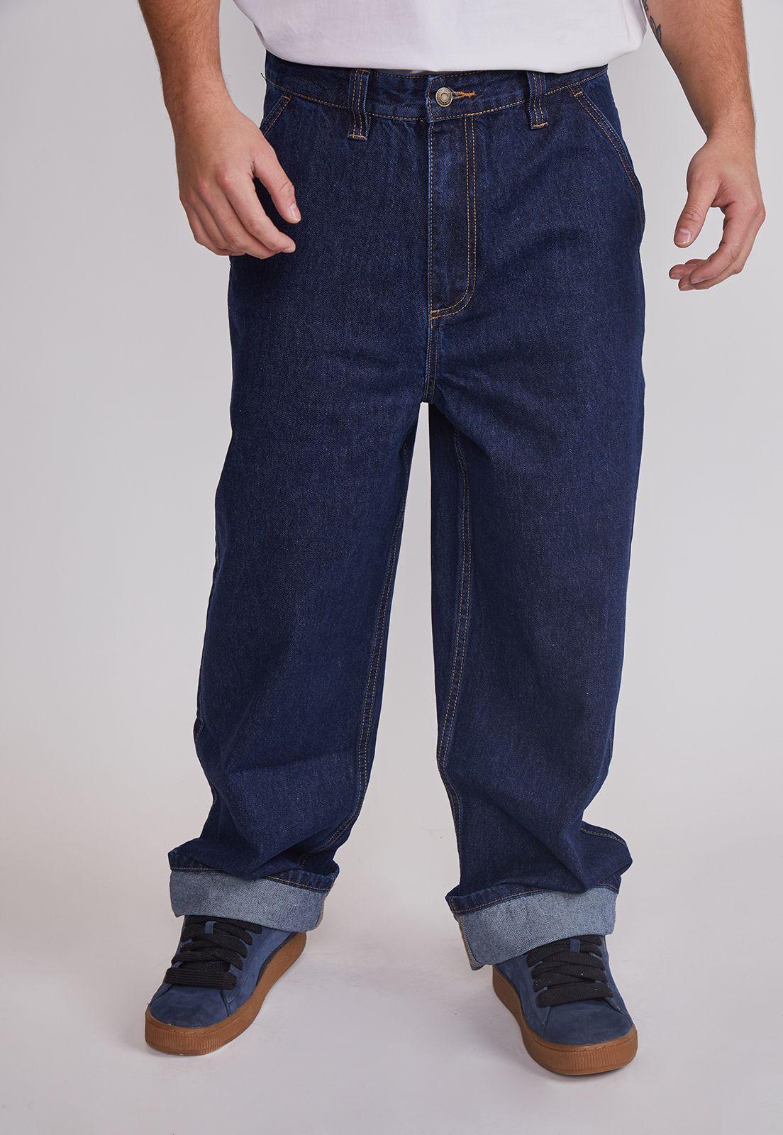 Jeans Hombre Skate Fit Azul Sioux-2