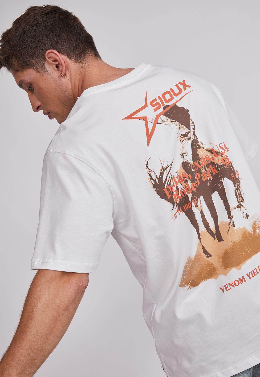 Polera Hombre Cowboy Texas Crudo Sioux-1