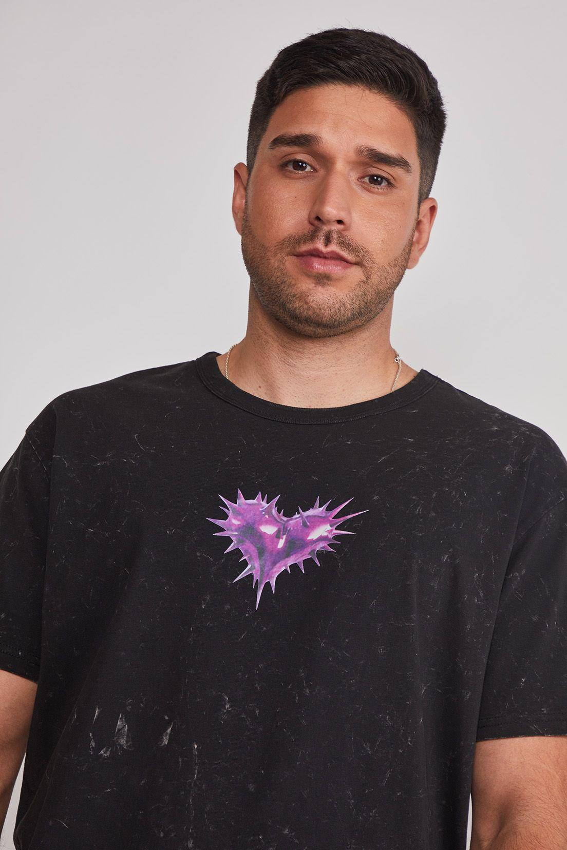 Polera Hombre Corazón Lava Gris Sioux-2