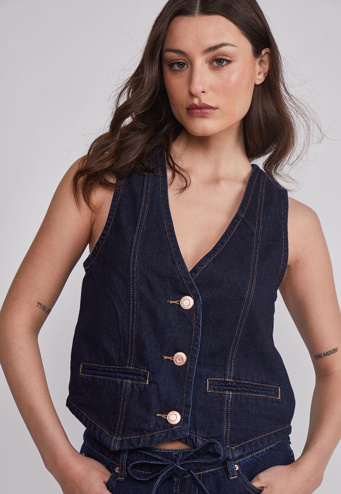 Vestido Mujer Raw Denim Azul Sioux-2