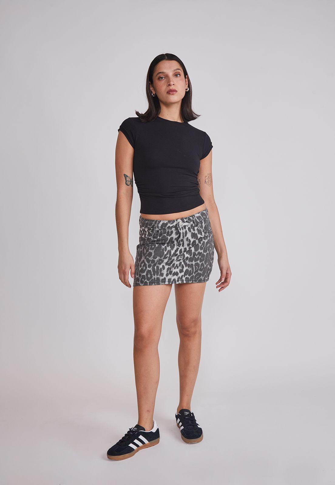 Polera Mujer Recogido Costados Negro Sioux-4