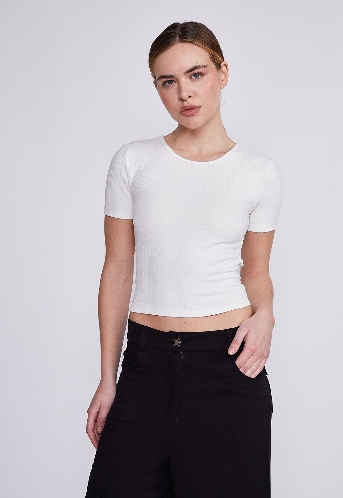 Polera Mujer Blanco Abierta Espalda Sioux-0