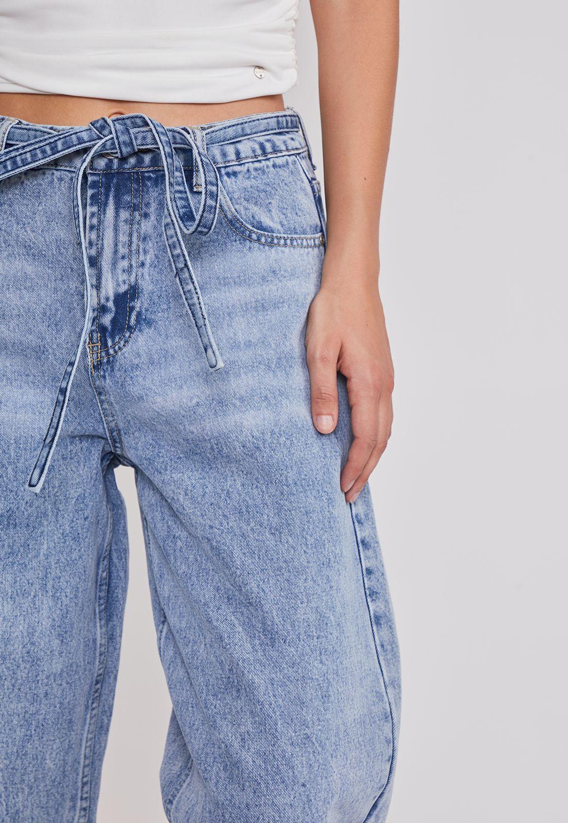 Jeans Mujer Balloon Lazo Azul Sioux-2