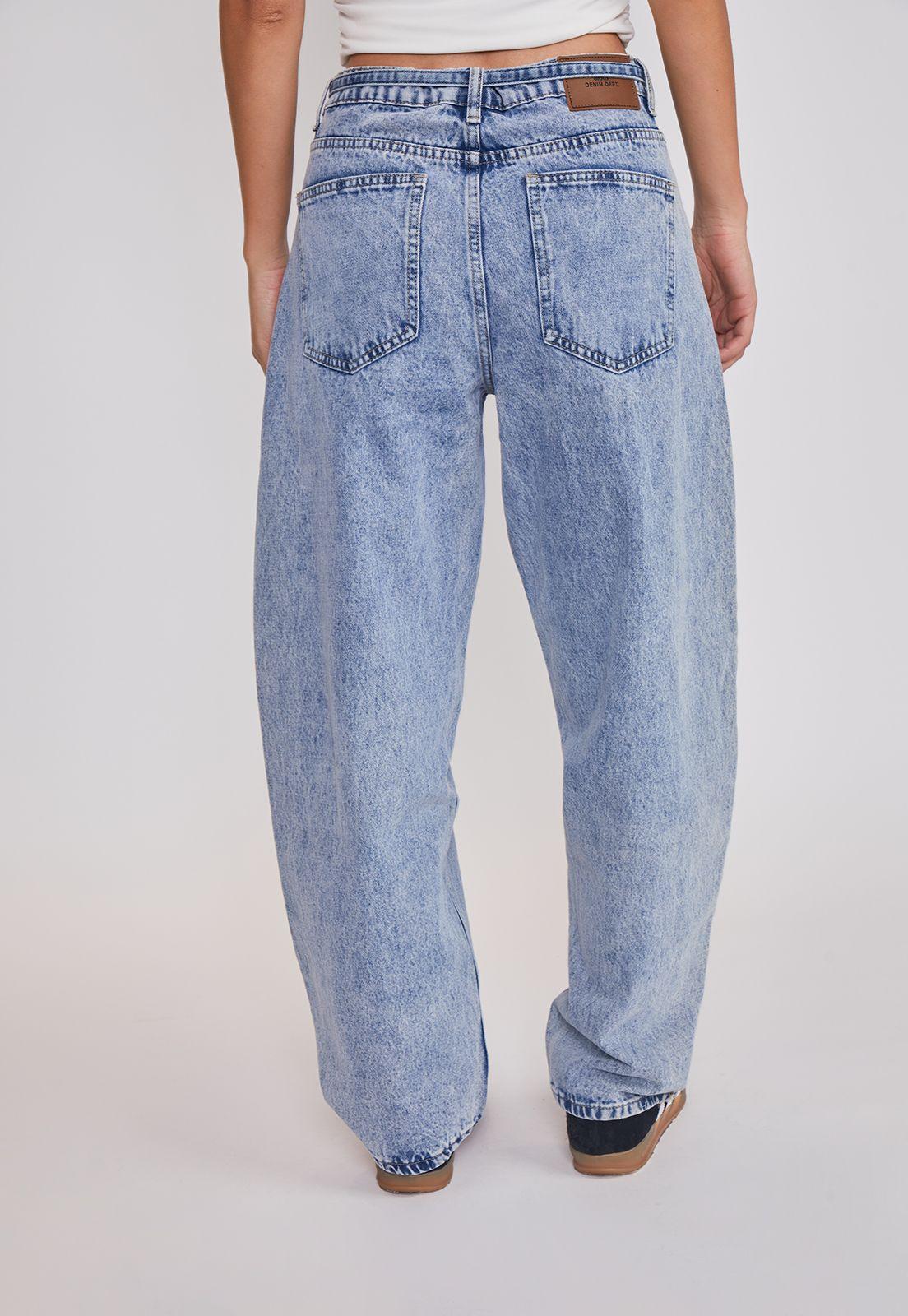 Jeans Mujer Balloon Lazo Azul Sioux-3