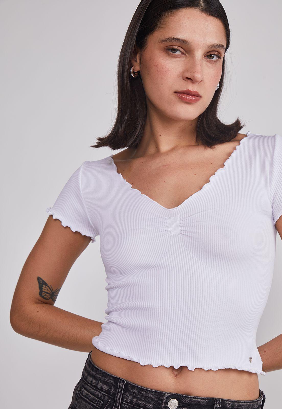 Polera Mujer Rulet Blanco Sioux-2