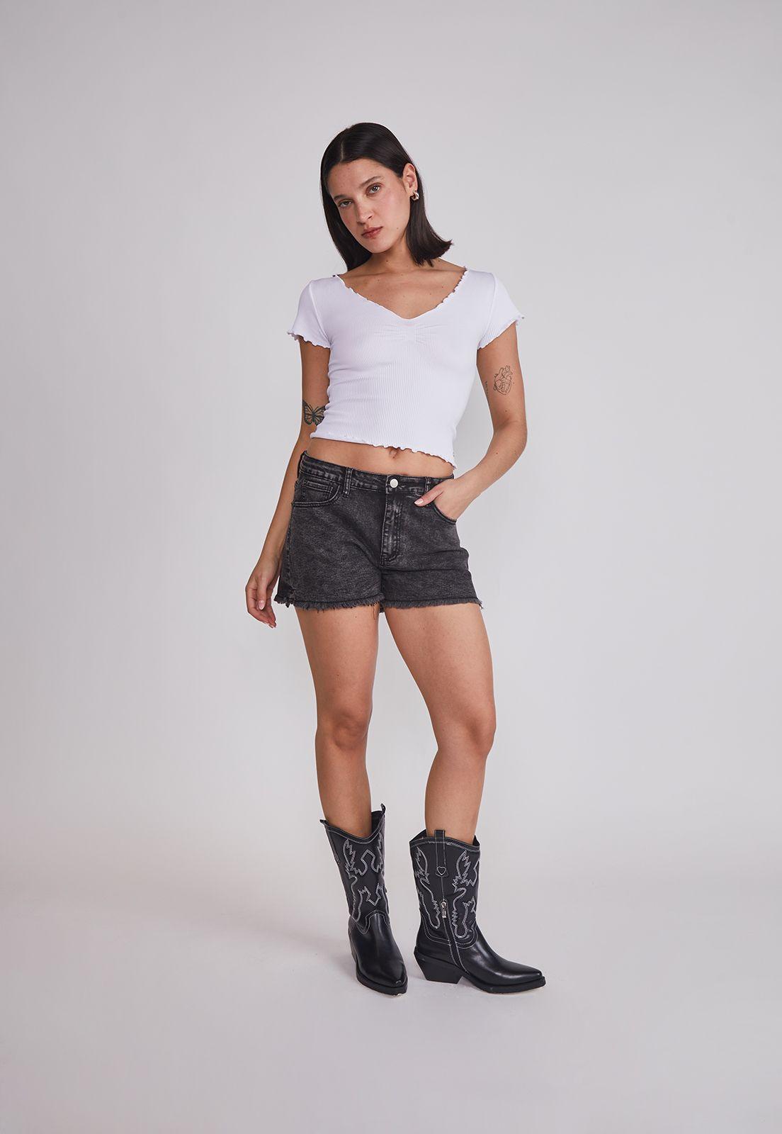 Polera Mujer Rulet Blanco Sioux-4