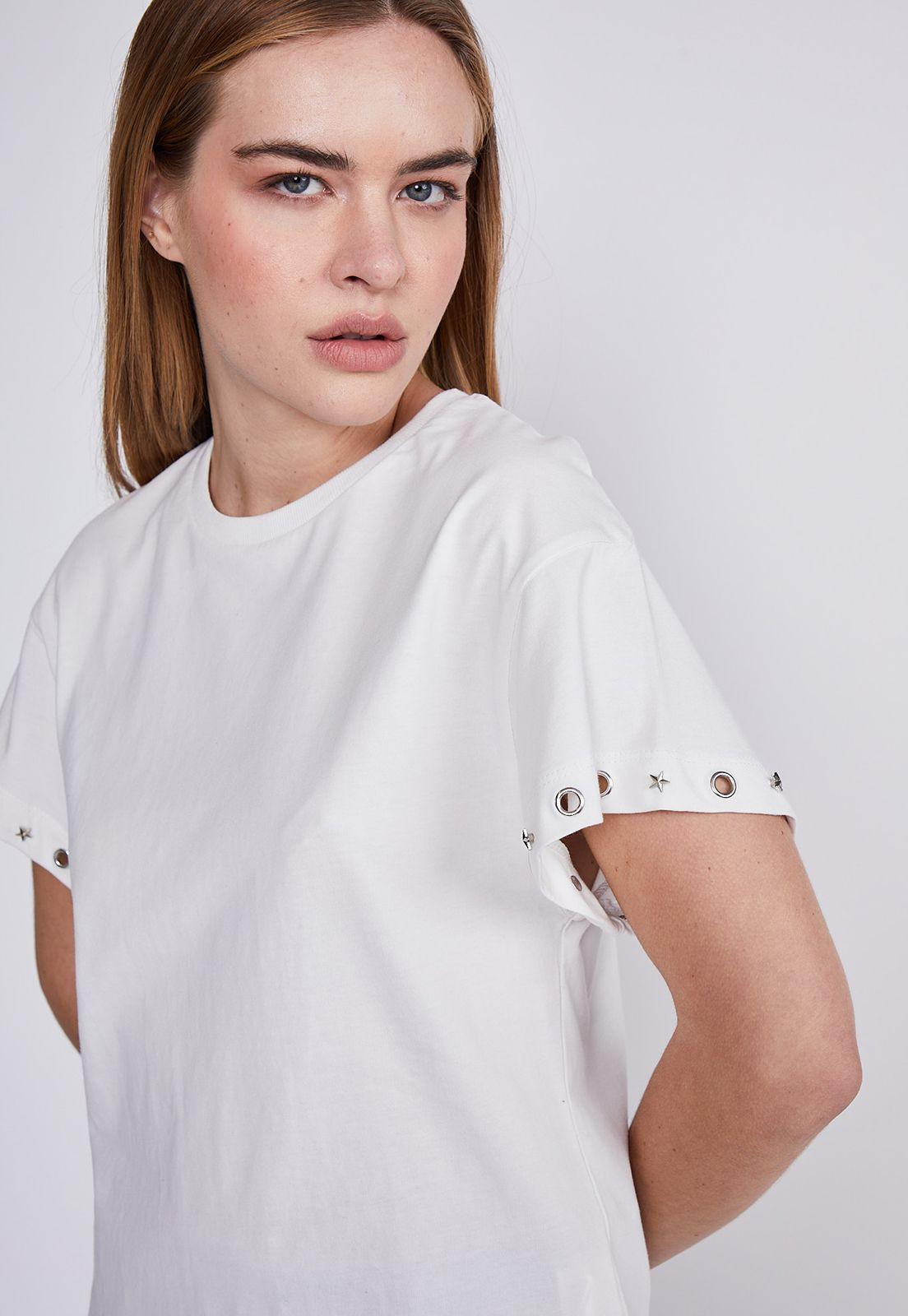 Polera Mujer Crudo Cuello Redondo Sioux-1