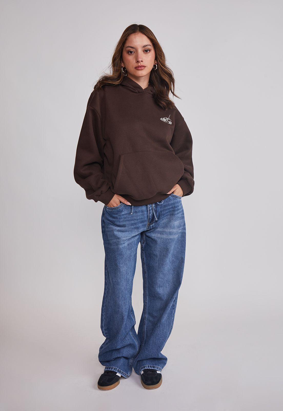 Polerón Mujer Estampado B&N Café Sioux-1