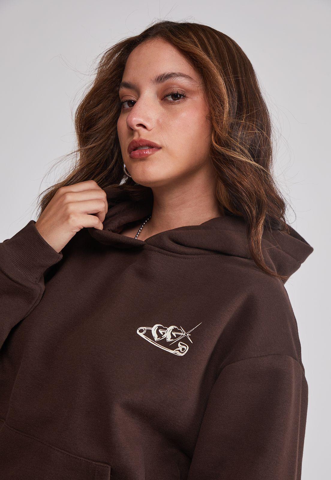 Polerón Mujer Estampado B&N Café Sioux-3