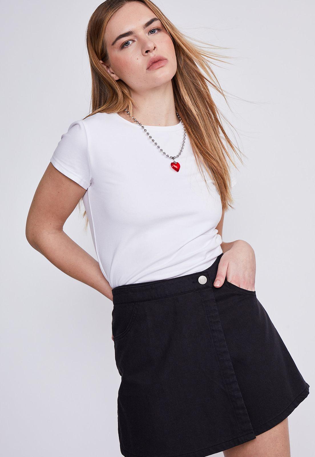 Falda Mujer Gris Liviana Sioux-4