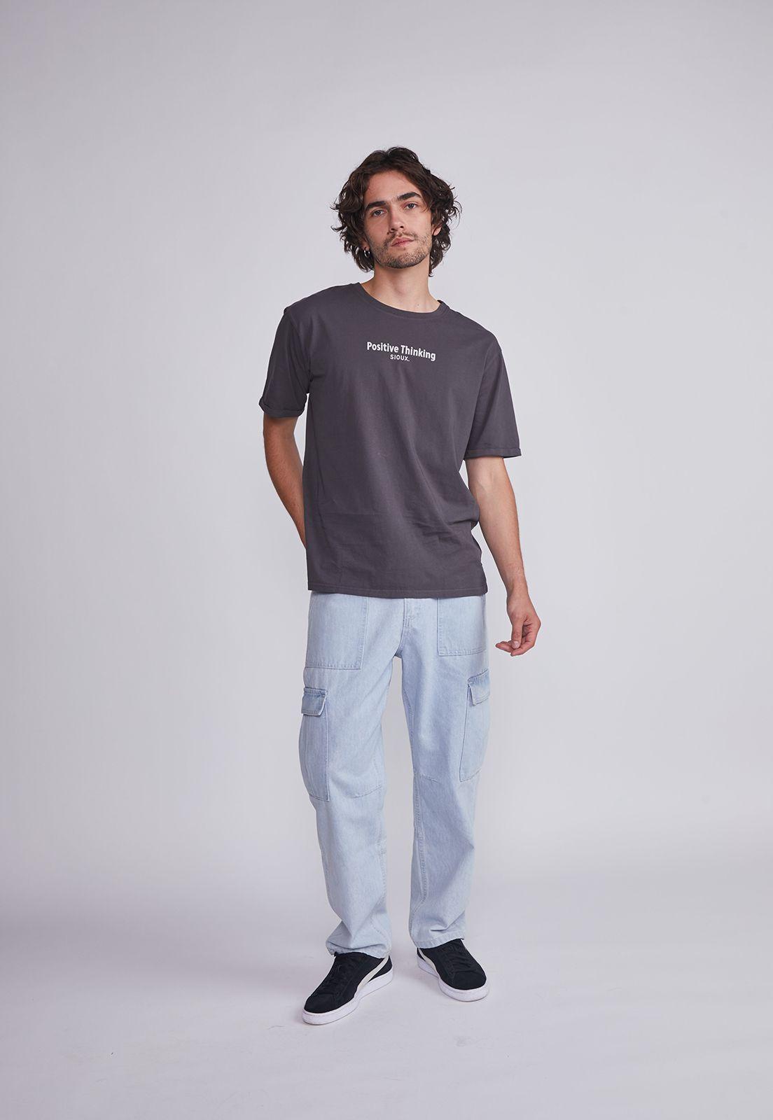 Jeans Hombre Celeste Cargo Claro Sioux-4