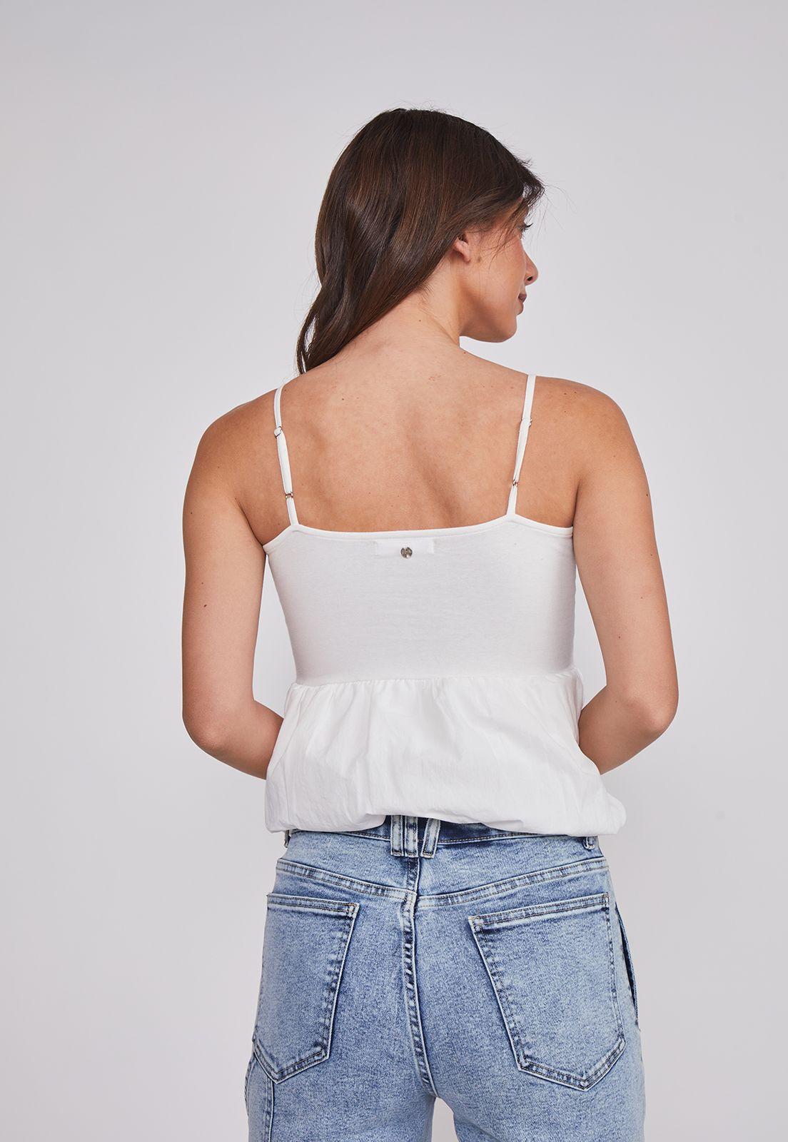 Peto Mujer Silueta Globo Blanco Sioux-3
