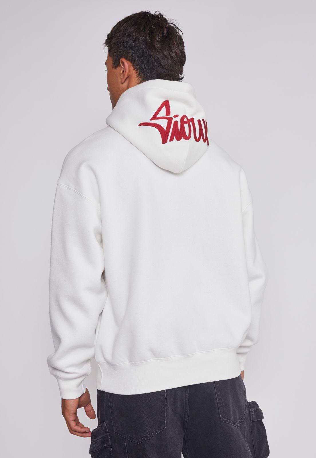 Polerón Hombre Basic Bordado Gorro Crudo Sioux-1