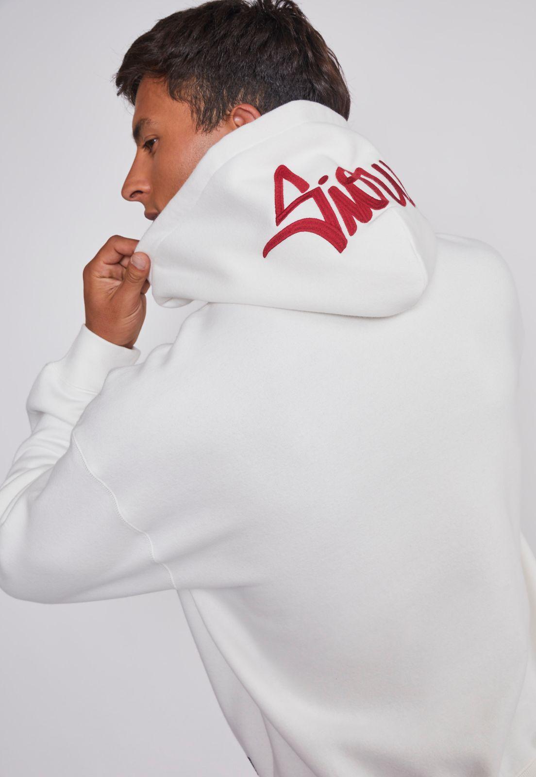 Polerón Hombre Basic Bordado Gorro Crudo Sioux-4