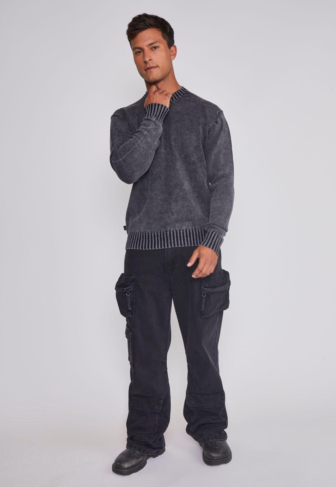 Sweater Hombre Lavado Gris Sioux Sioux | Paris.cl