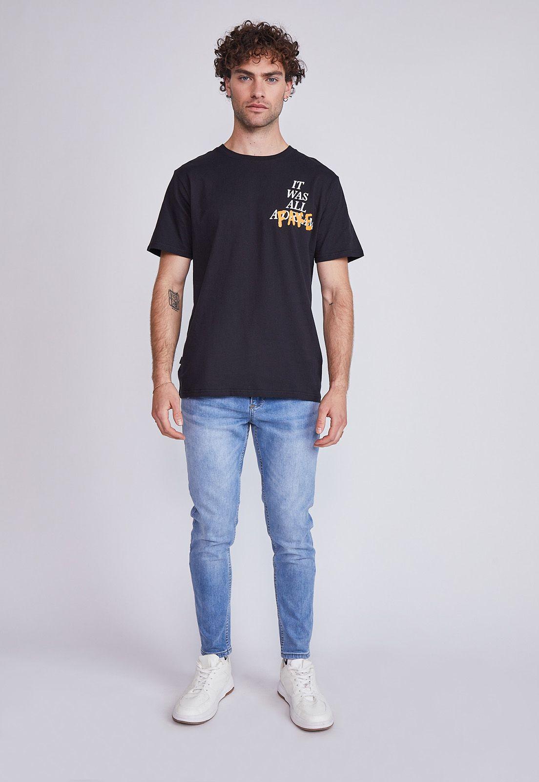 Polera Hombre Fake Negro Sioux-3