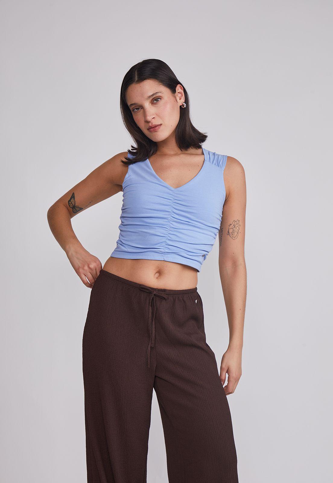 Peto Mujer Pabilo Anchos Celeste Sioux-0