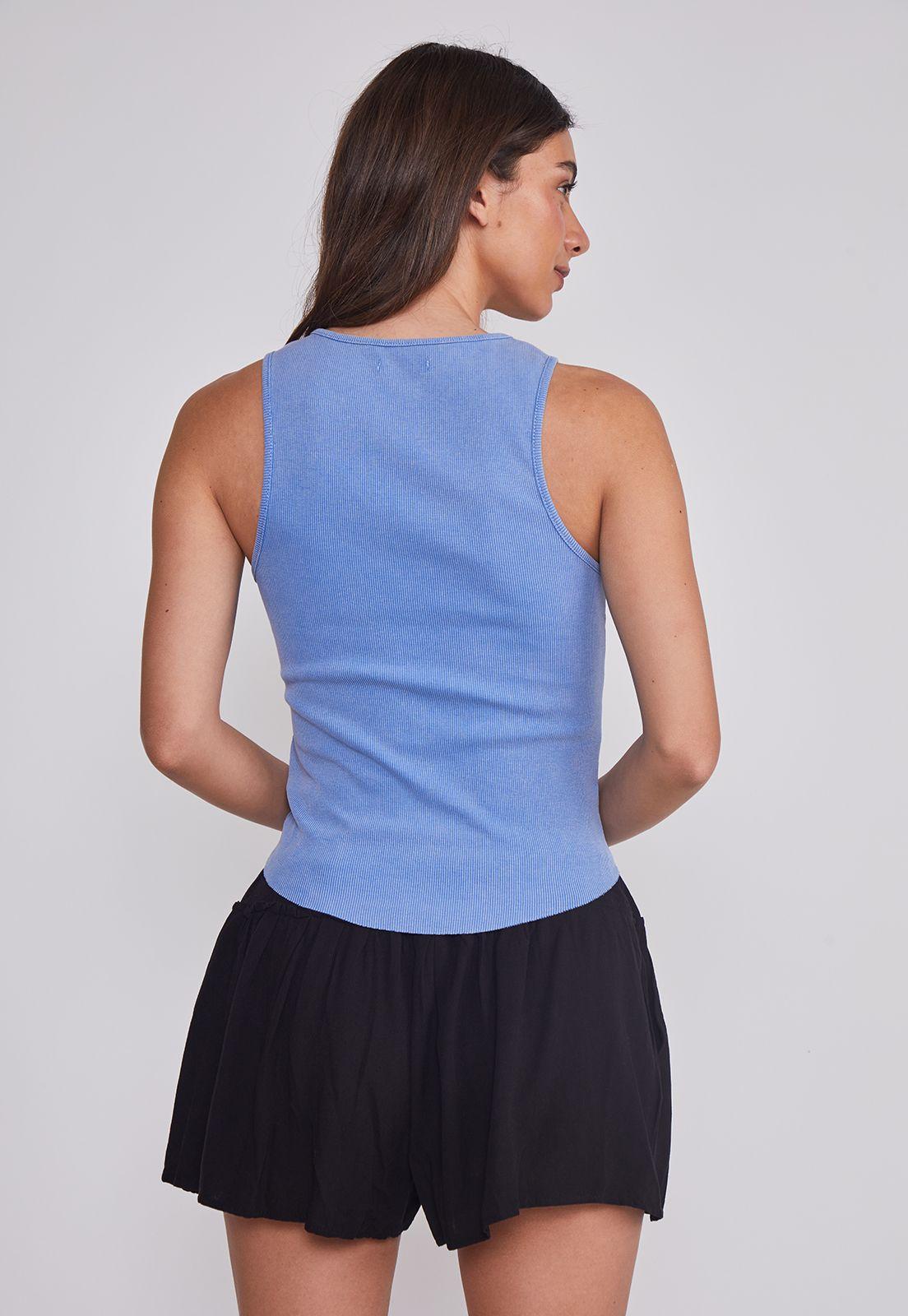 Peto Mujer Acid Wash Azul Sioux-3