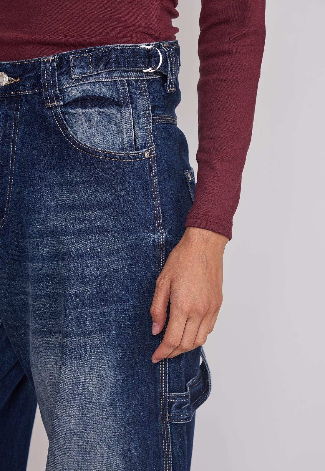 Jeans Mujer Balloon Carpenter Azul Sioux-4