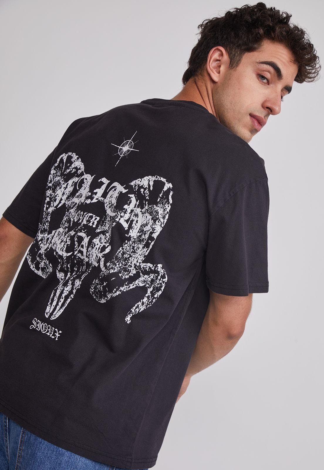 Polera Hombre Dúo Color Negro Sioux-2