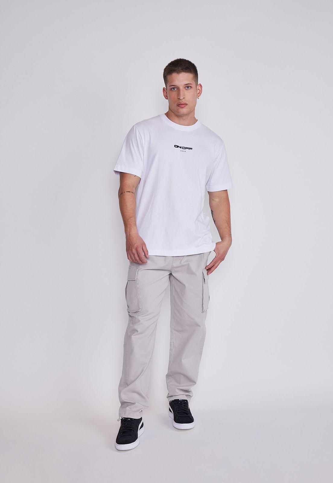 Polera Hombre Blanco On Off Sioux-2