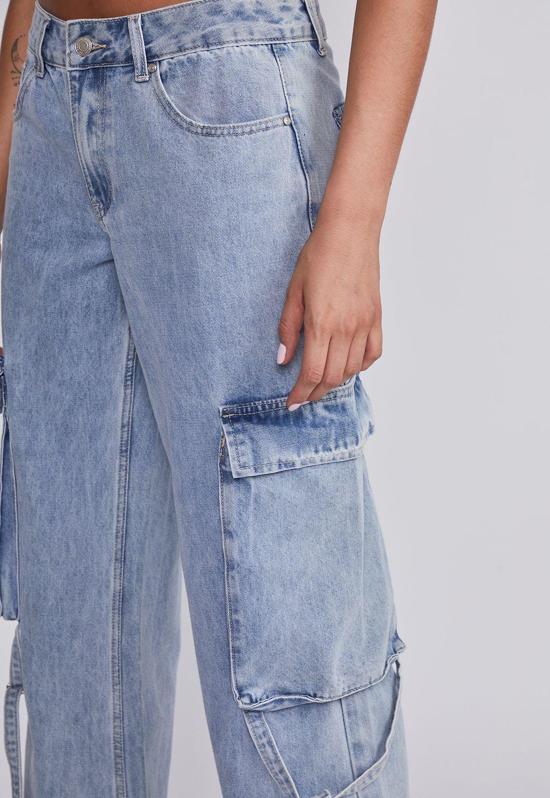 Jeans Mujer Celeste Tiradores Sioux-2