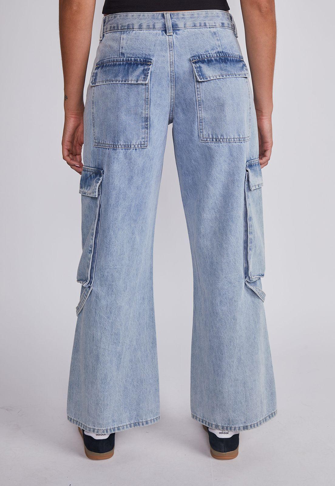 Jeans Mujer Celeste Tiradores Sioux-3