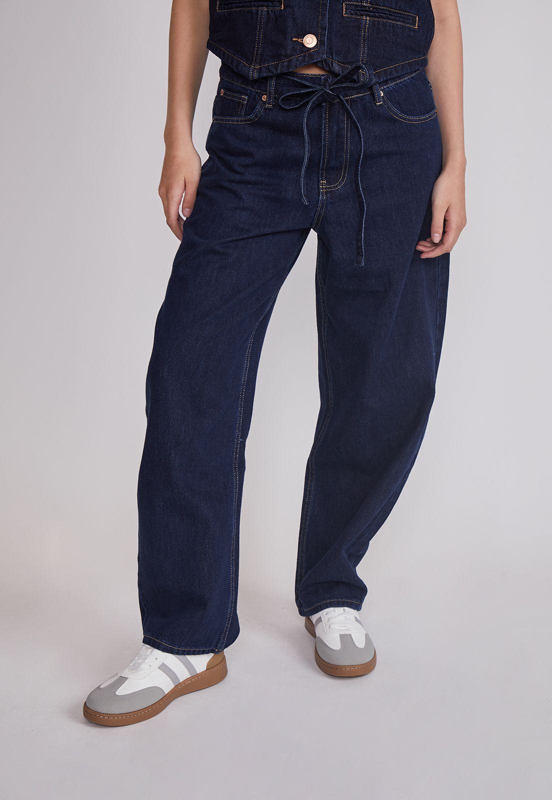 Jeans Mujer Baloon Lazo Azul Sioux-0