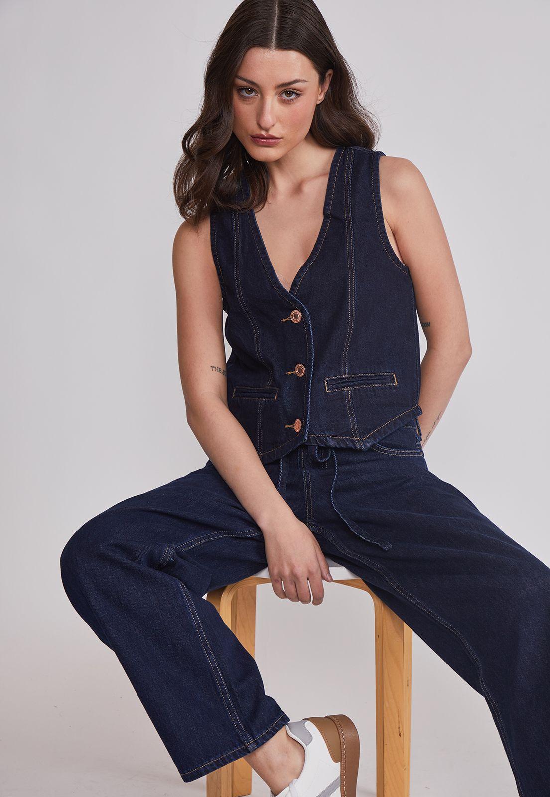 Jeans Mujer Baloon Lazo Azul Sioux-1