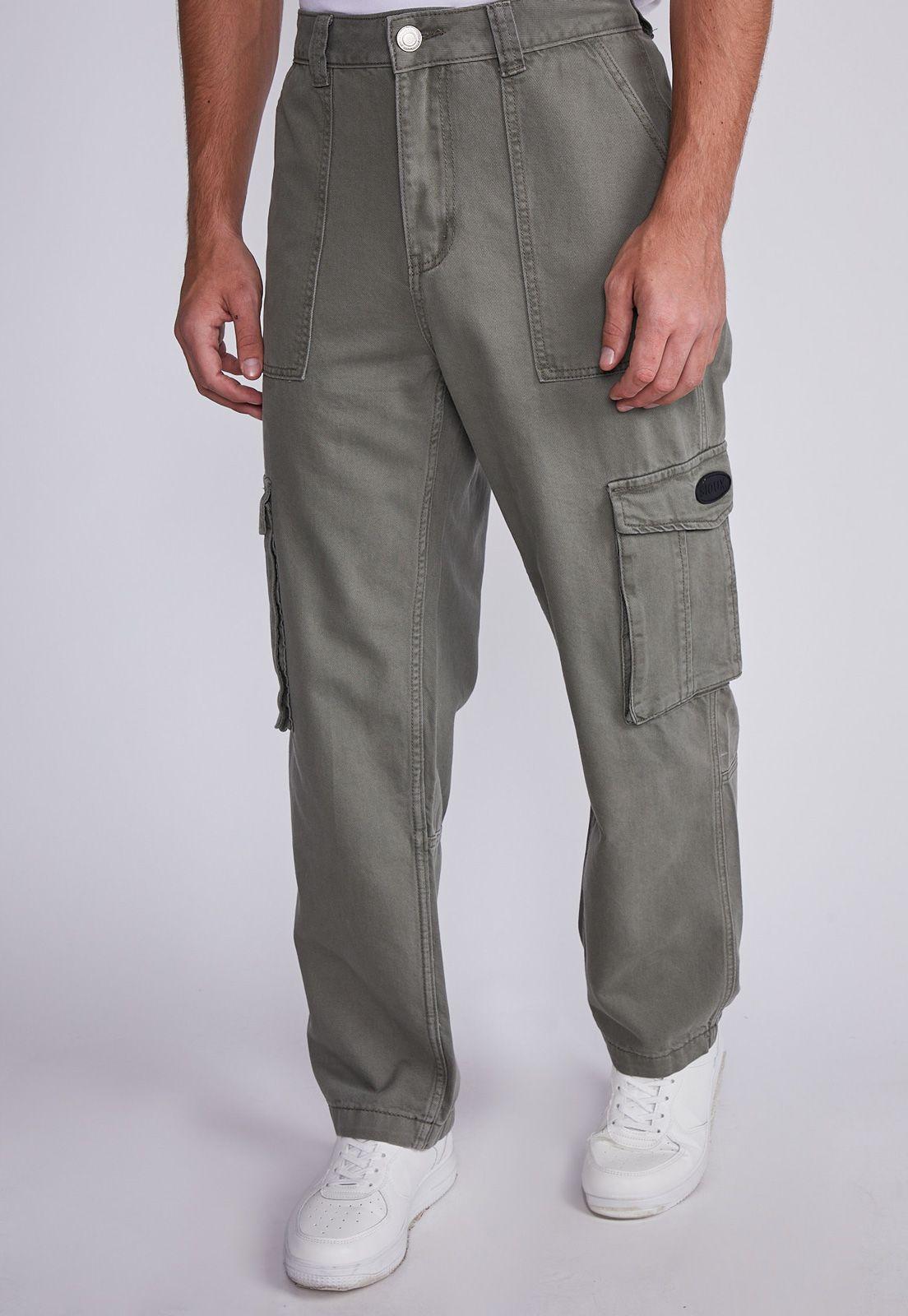 Pantalón Hombre Verde 6 Bolsillos Tipo Carpintero Sioux-0
