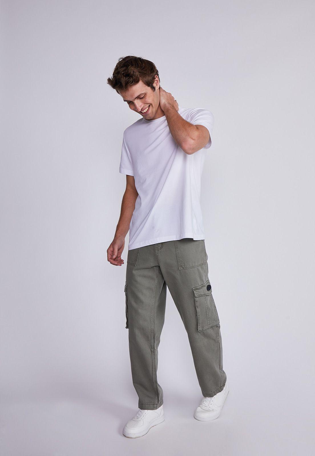 Pantalón Hombre Verde 6 Bolsillos Tipo Carpintero Sioux-3