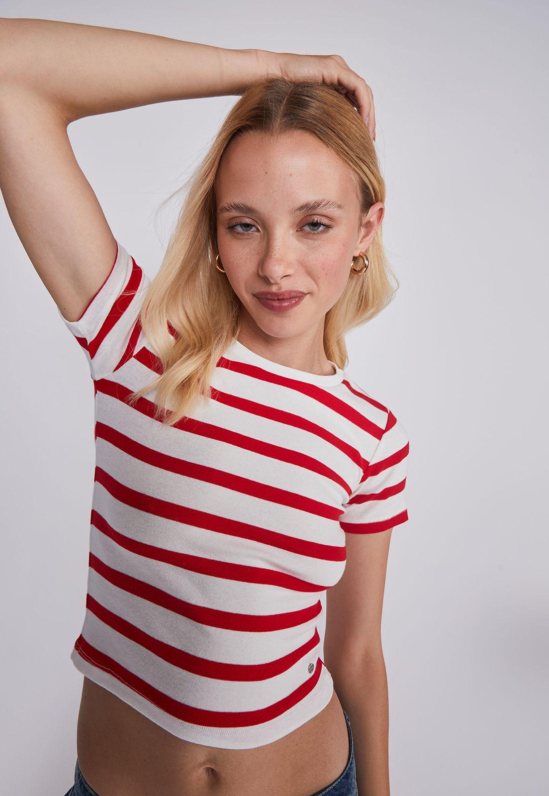 Polera Mujer Red Blanco Sioux-1