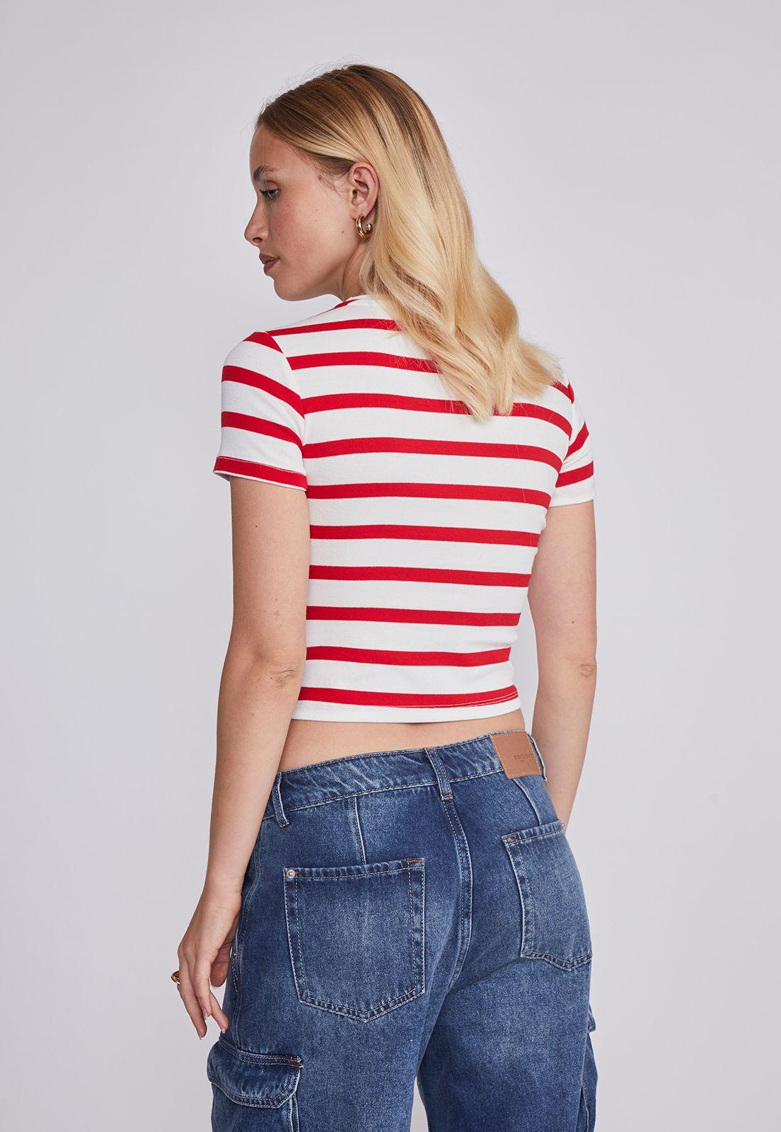 Polera Mujer Red Blanco Sioux-3