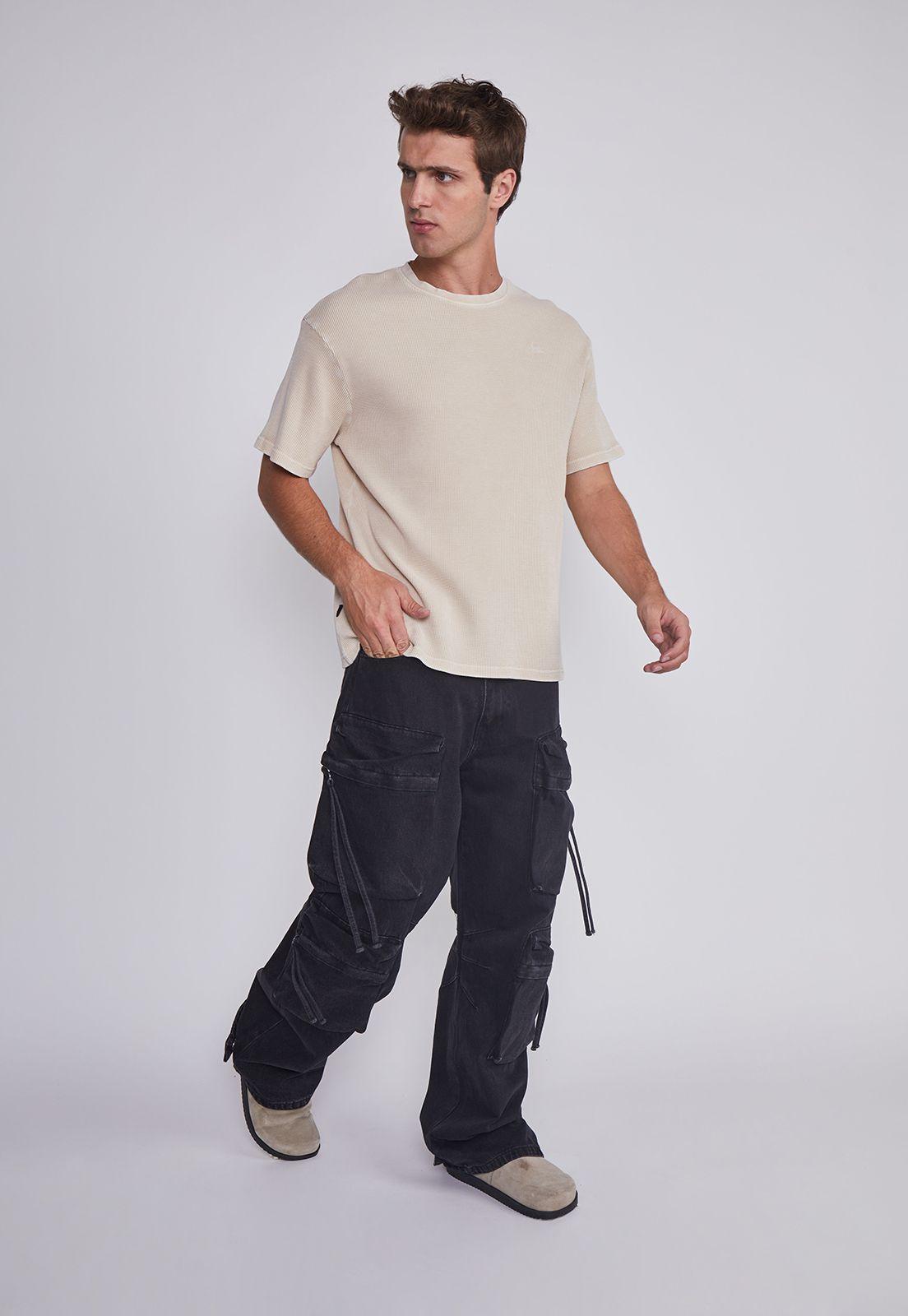 Polera Hombre Waffle Basica Arena Sioux-4