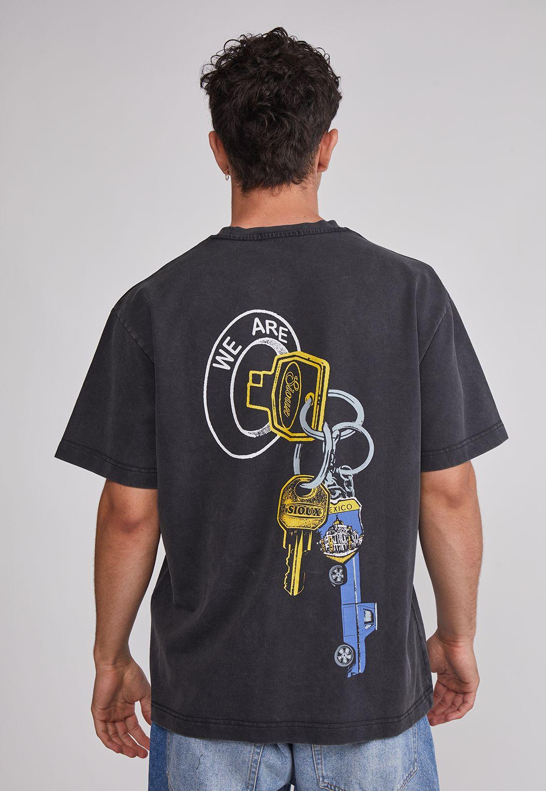 Polera Hombre Llaves Gris Sioux-4