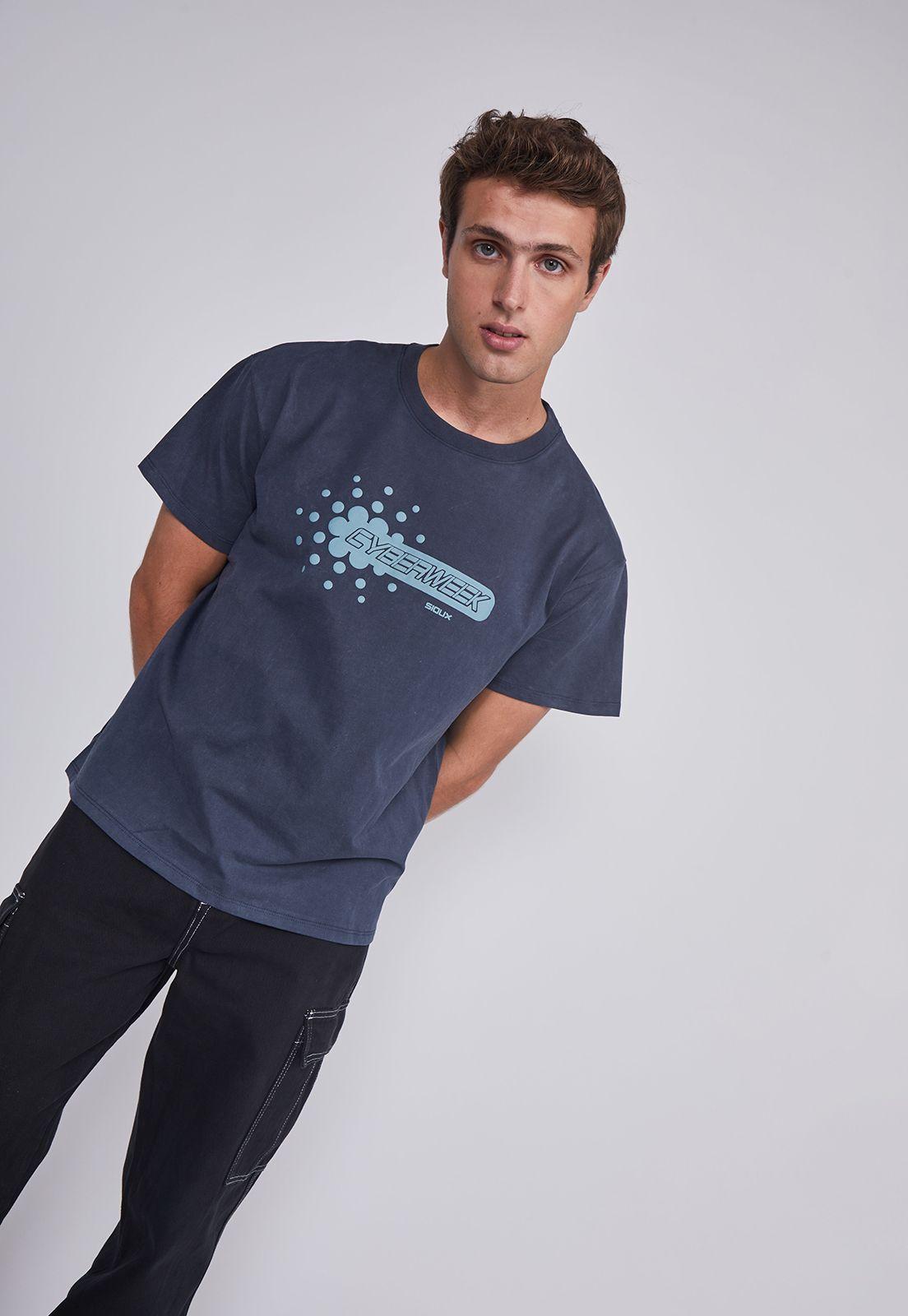 Polera Hombre Cyberweek Azul Sioux-2