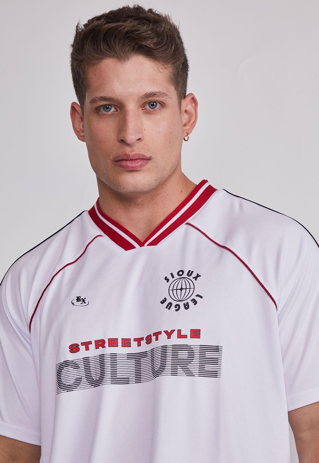 Polera Hombre Sport Moda Blanco Sioux-1