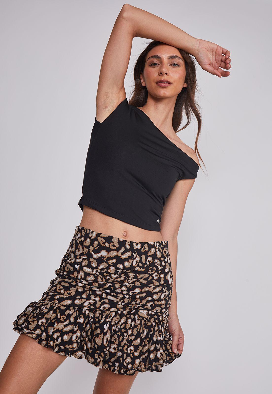 Peto Mujer asimétrico Soft Negro Sioux-1