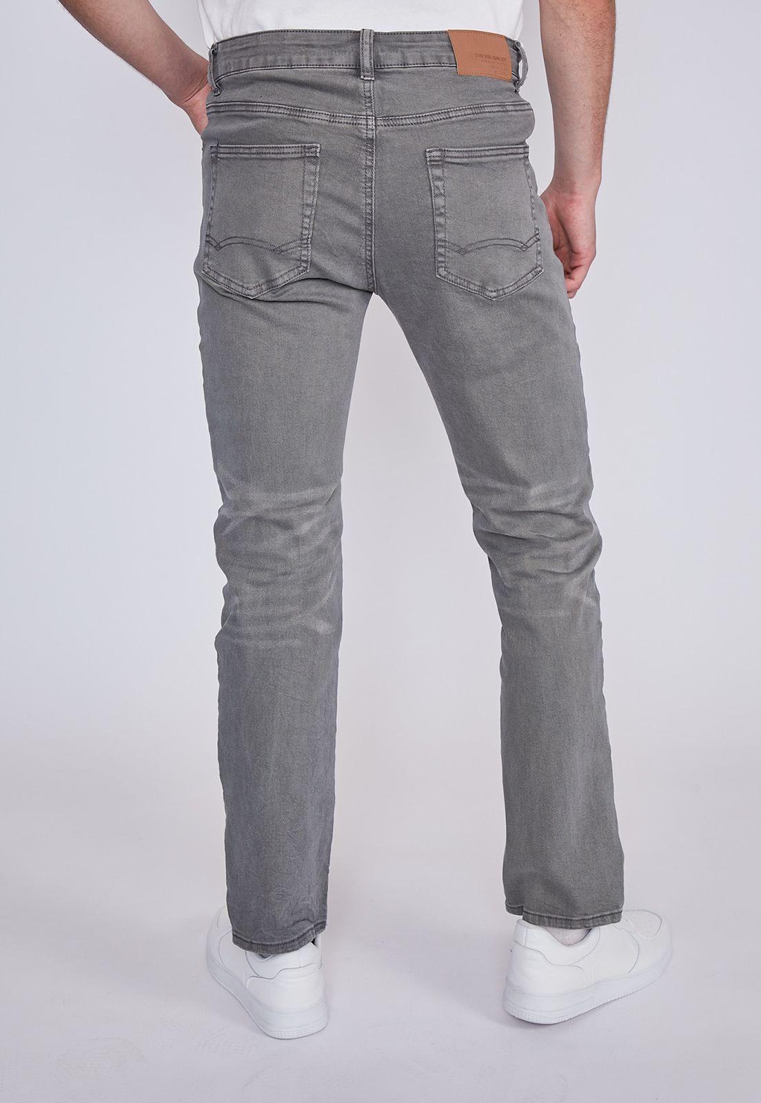 Jeans Hombre Slim Pata Ancha Gris Sioux-2