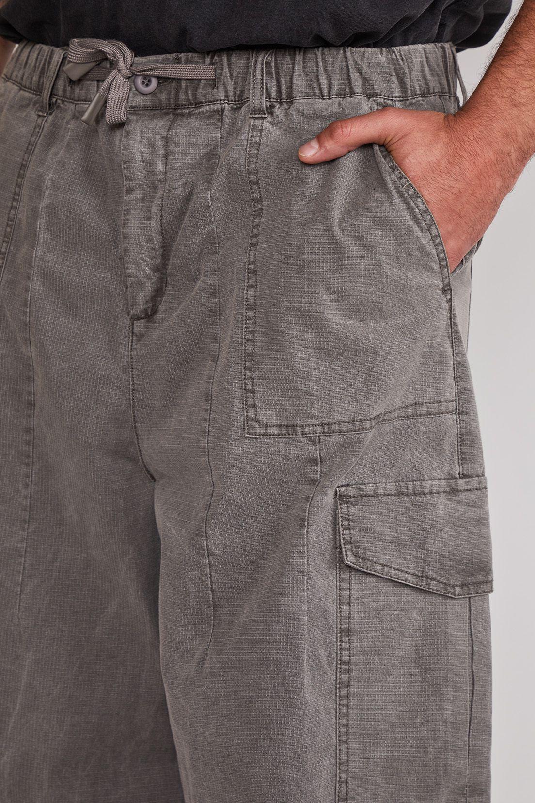 Pantalón Hombre Baggy Cargo Gris Sioux-2