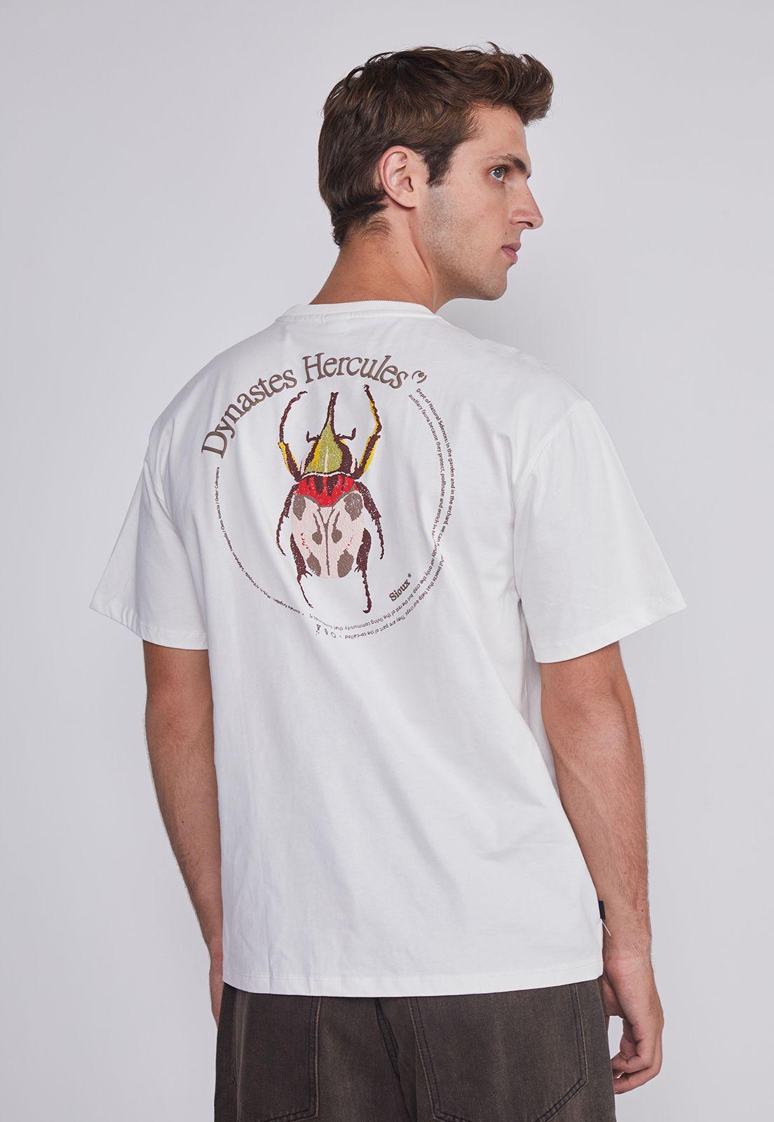 Polera Hombre Bicho Espalda Blanco Sioux-3