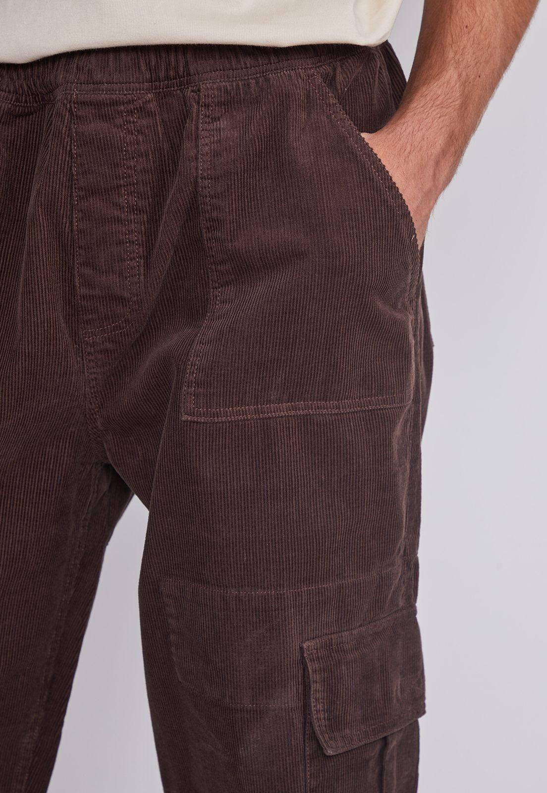 Pantalon Hombre Cargo Cotele Cafe Sioux-2