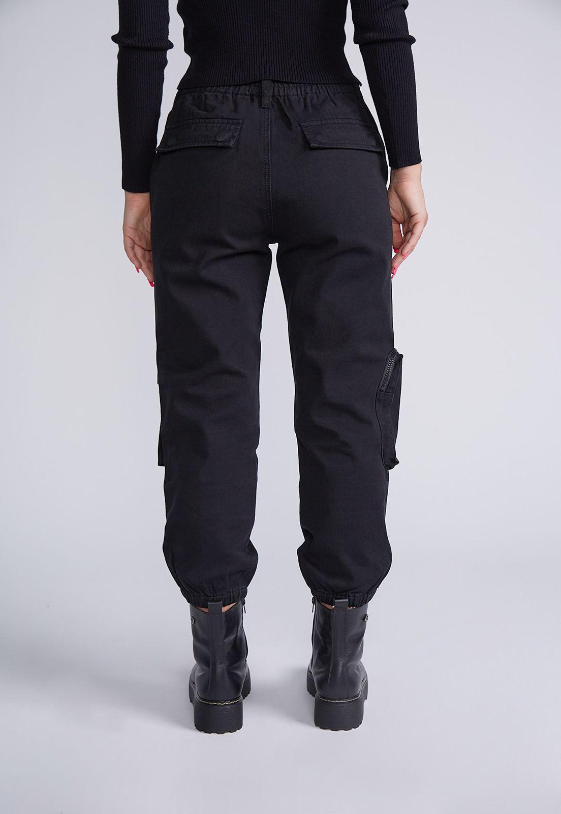 Pantalón Full Cargo Negro Sioux-2