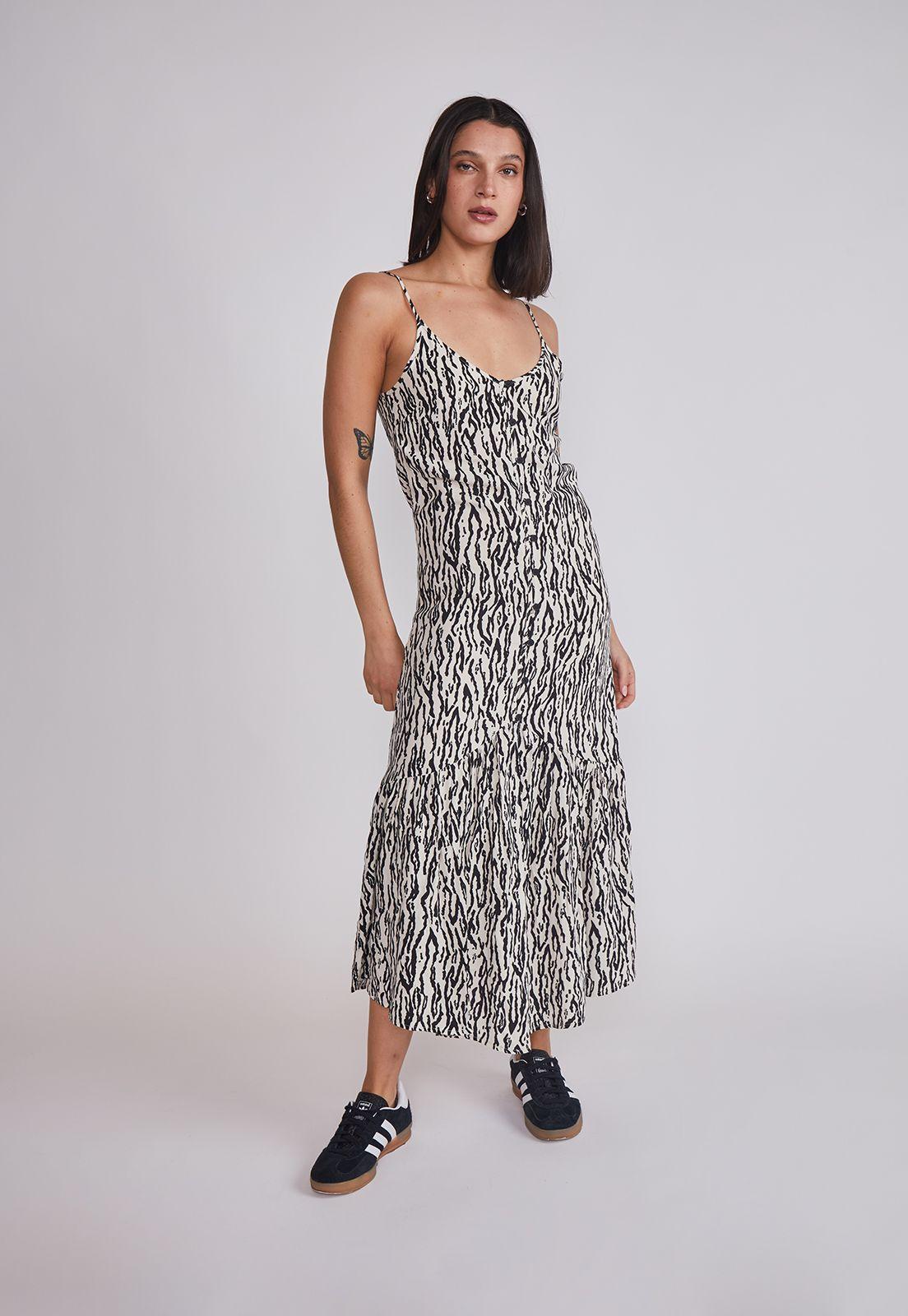Vestido Mujer Largo Pabilo Blanco Sioux-4