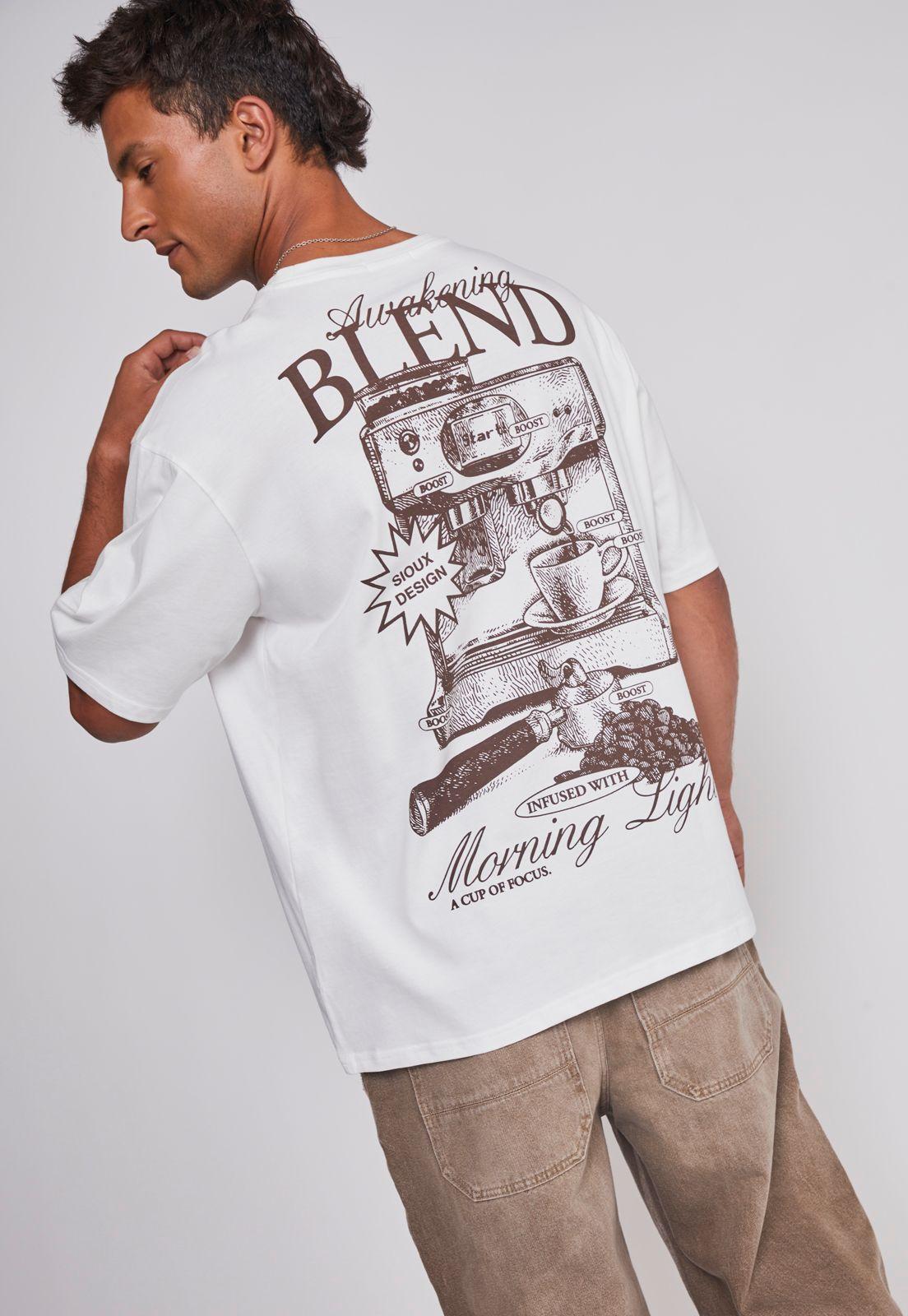 Polera Hombre Cafetera Blanco Sioux-4